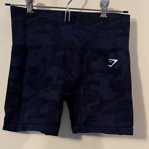 Navy Camouflage Gymshark Shorts